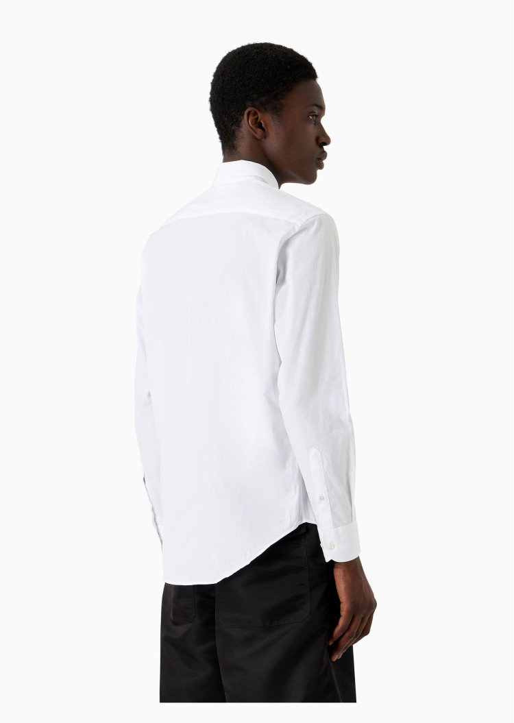 Сорочка деловая Slim Fit для мужчин (477579), цвет Белый - №4