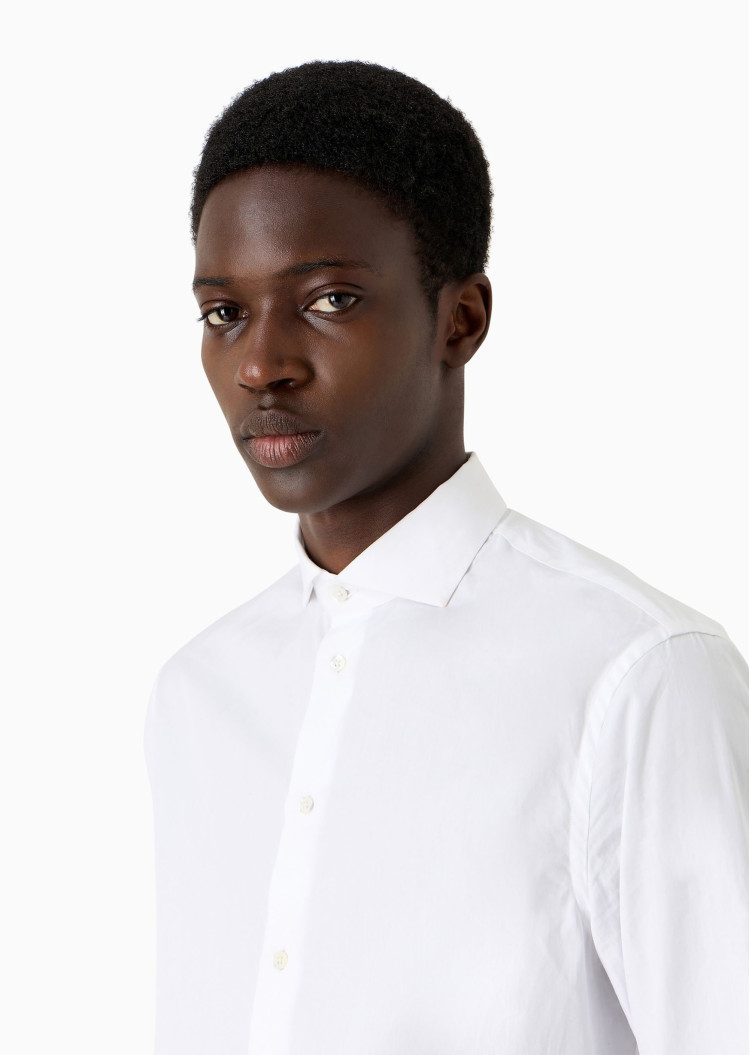 Сорочка деловая Slim fit для мужчин (477579), цвет Белый - №5