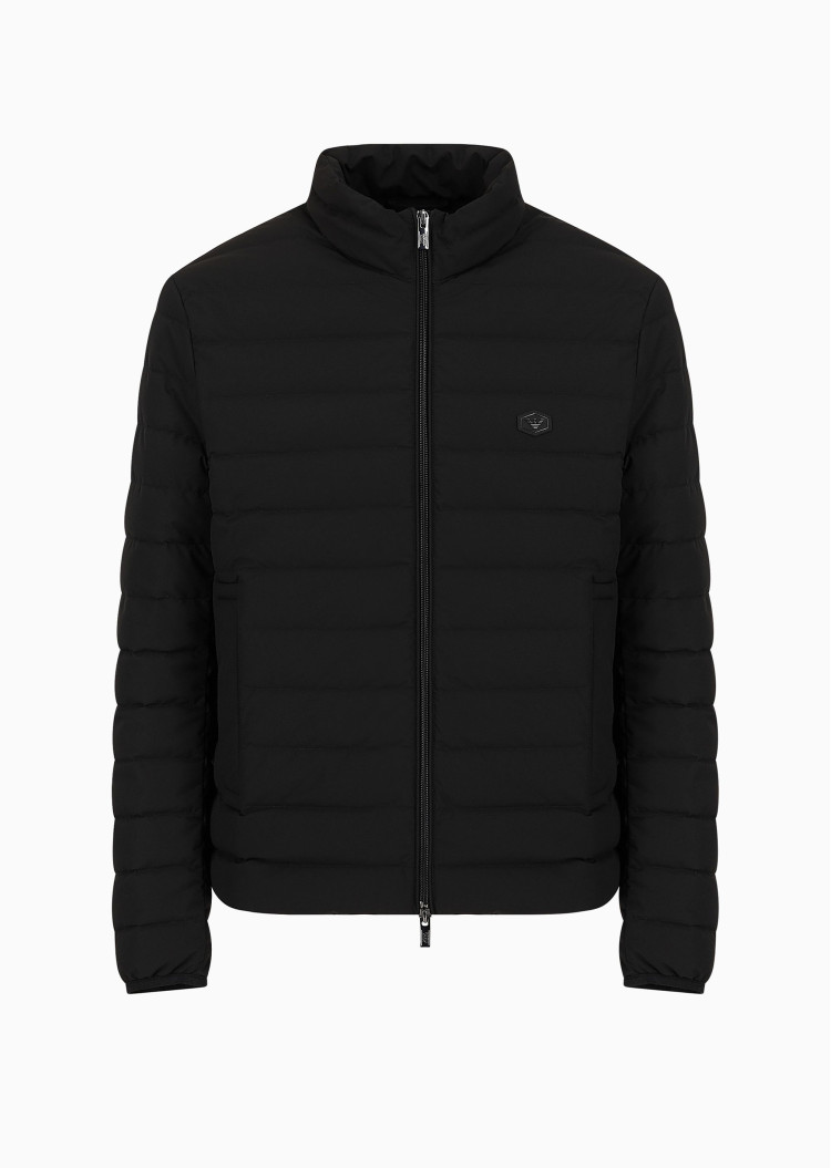Пуховик тонкий Regular fit для чоловіків (477583), колір Чорний - №1