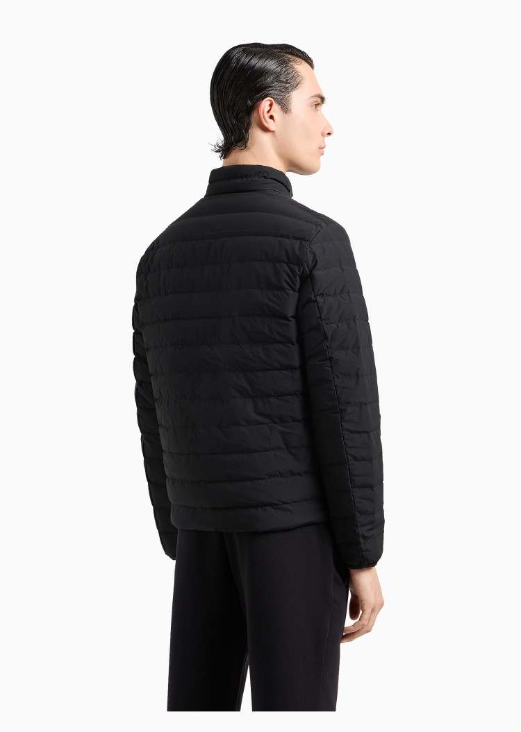 Пуховик тонкий Regular fit для чоловіків (477583), колір Чорний - №4