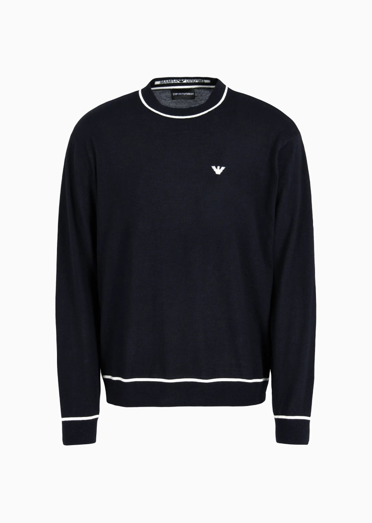 Джемпер Regular fit для мужчин (477589), цвет Синий - №1