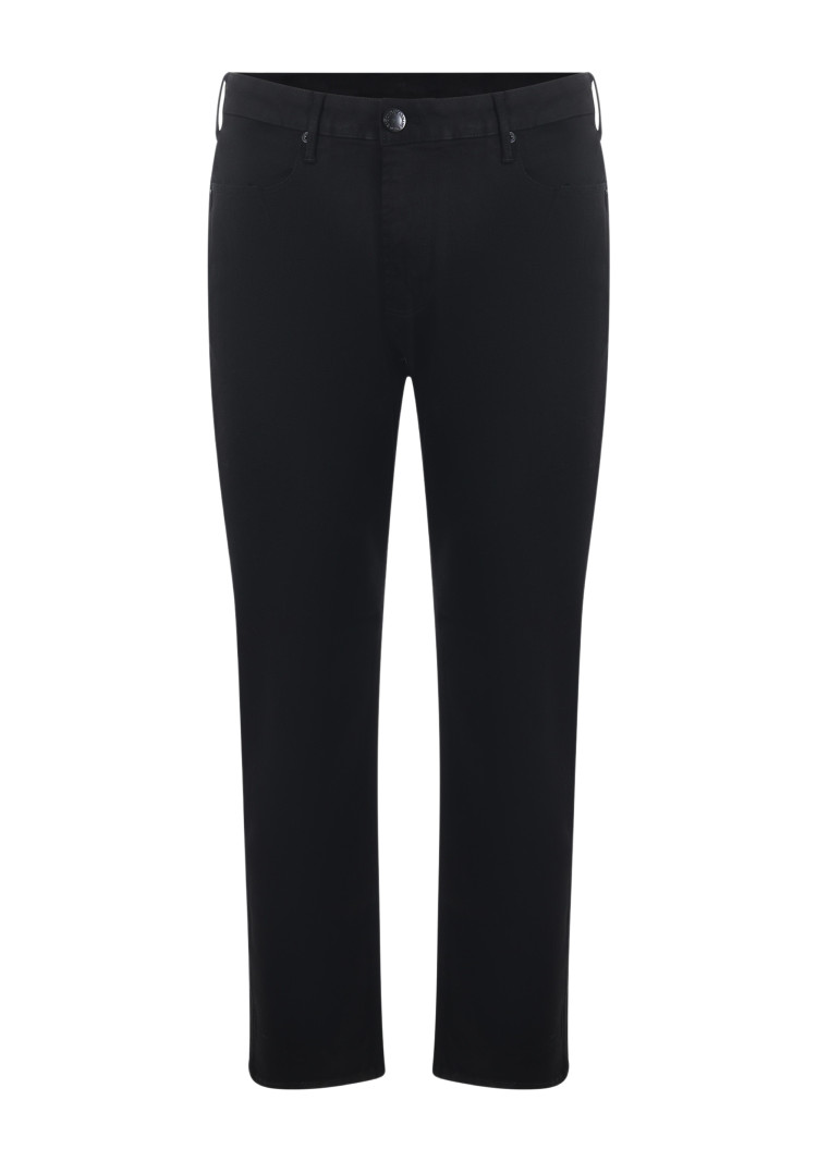 Брюки 5 карманов Slim Slim fit Низкая для мужчин (477590), цвет Черный - №1