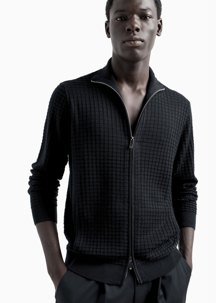 Кофта Regular fit для чоловіків (477604), колір Чорний - №5
