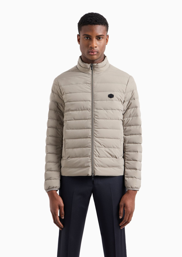 Пуховик тонкий Regular Fit для мужчин (477615), цвет Бежевый - №2