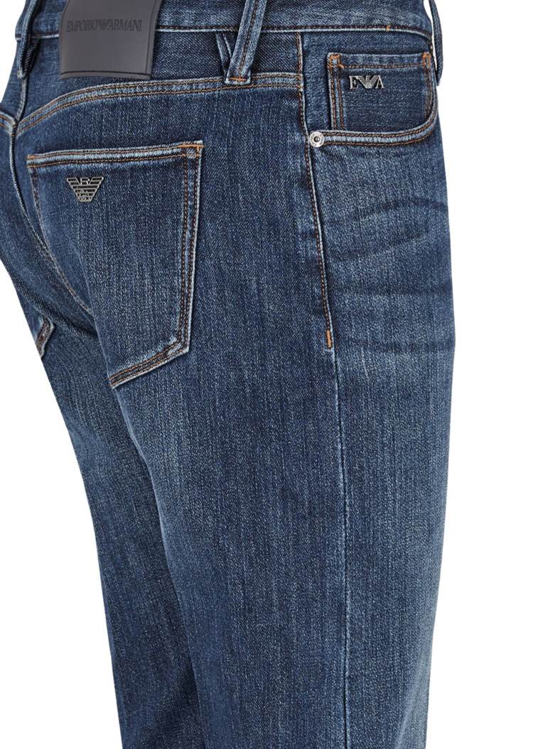 Джинси Slim Slim Fit Низька для чоловіків (477619), колір Синій - №6