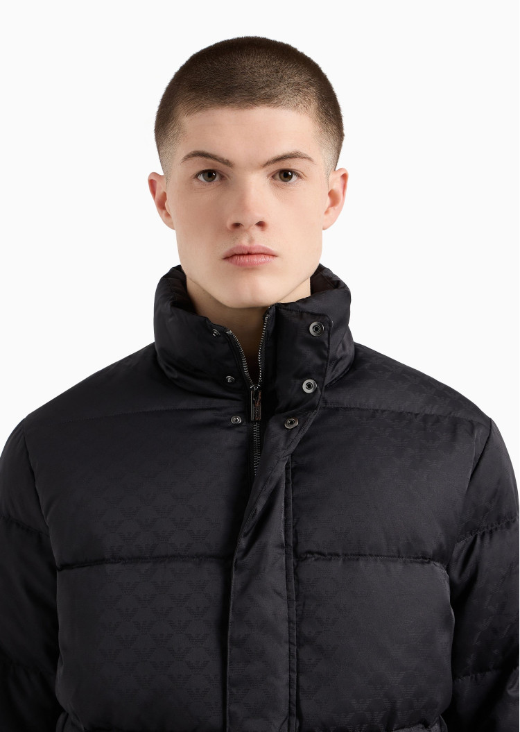 Пуховик Regular fit для чоловіків (477624), колір Чорний - №5