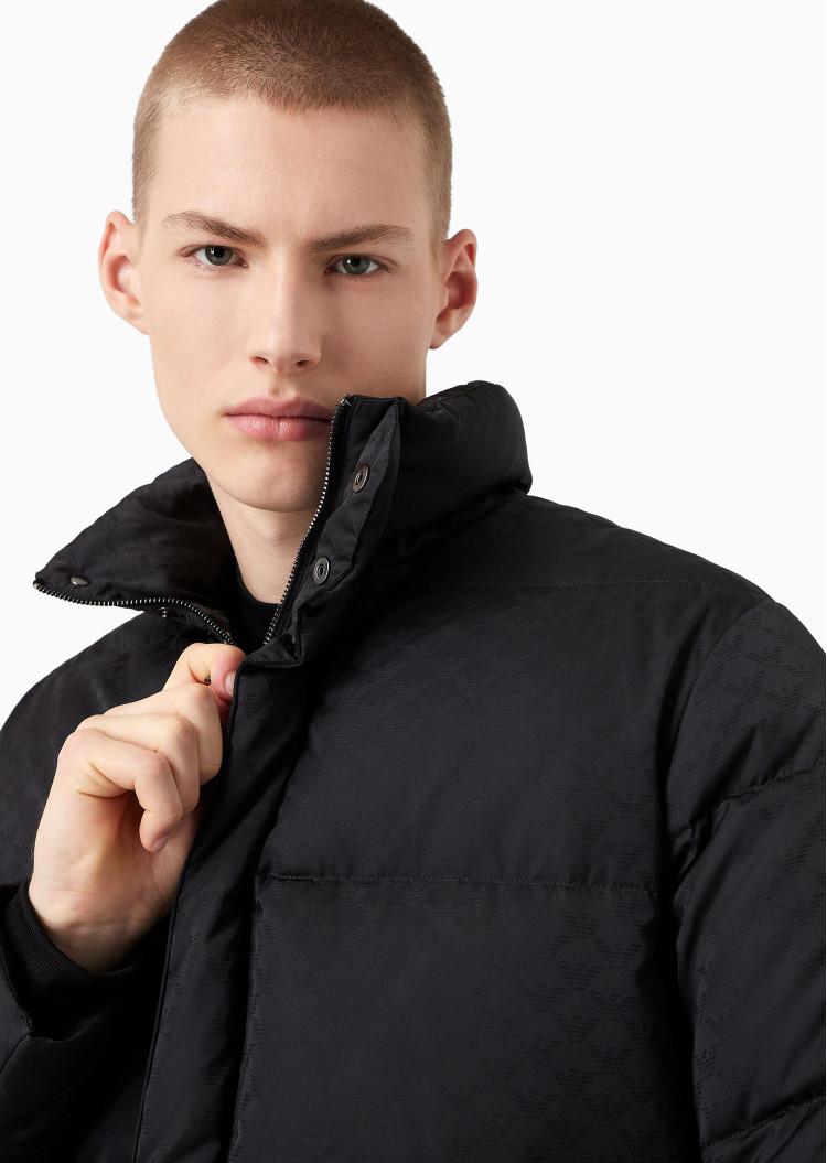 Пуховик Regular fit для чоловіків (477624), колір Чорний - №6
