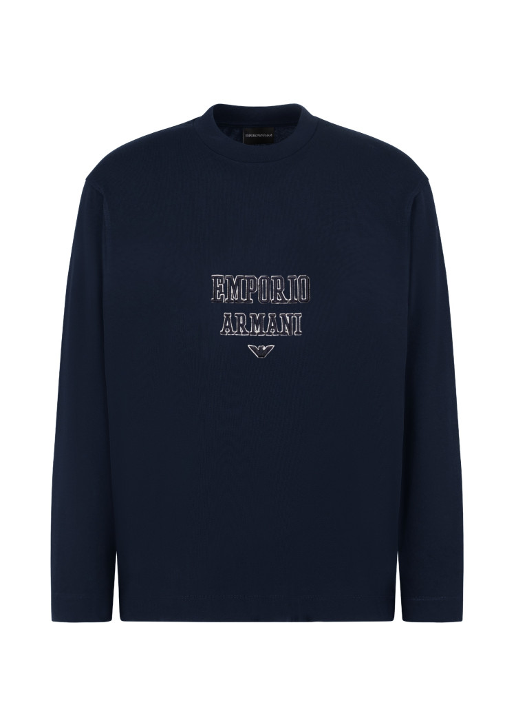 Футболка з довгим рукавом Regular fit для чоловіків (477631), колір Чорний - №1