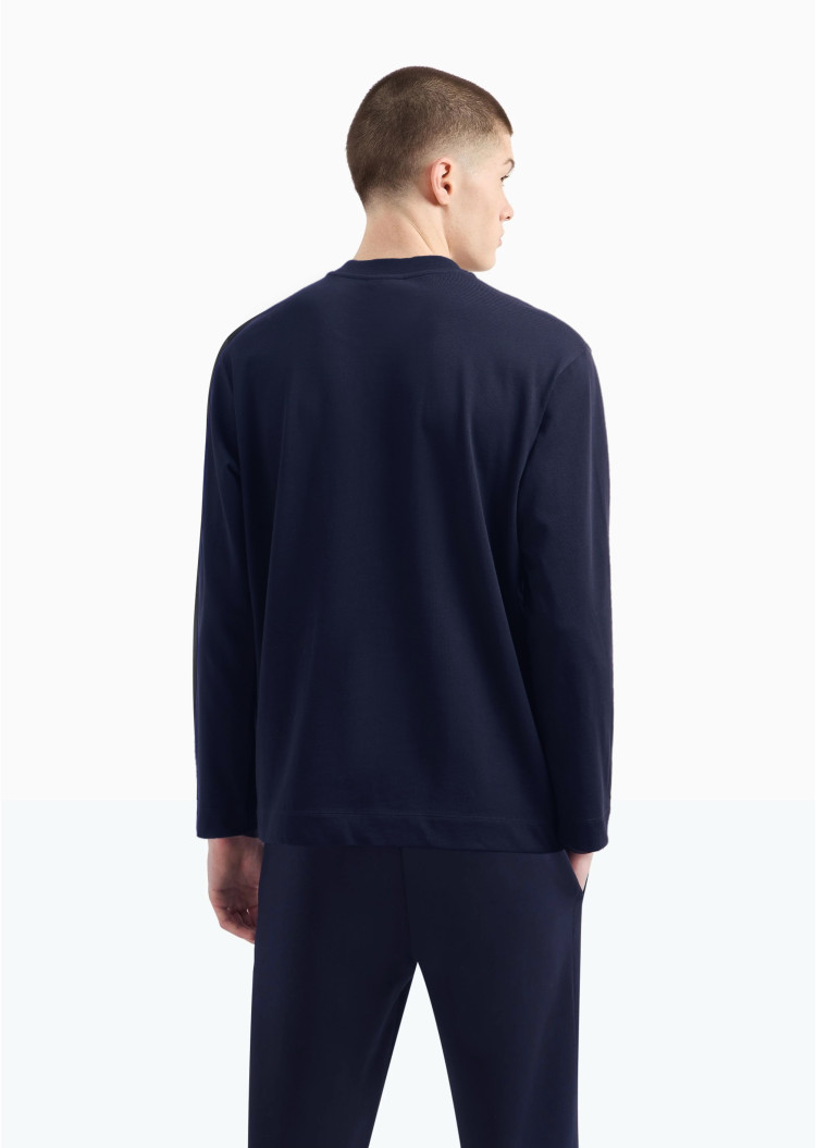 Футболка з довгим рукавом Regular fit для чоловіків (477631), колір Чорний - №3