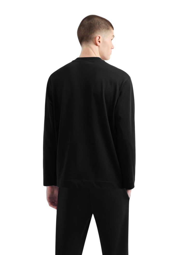 Футболка с длинным рукавом Regular Fit для мужчин (477631), цвет Черный - №3