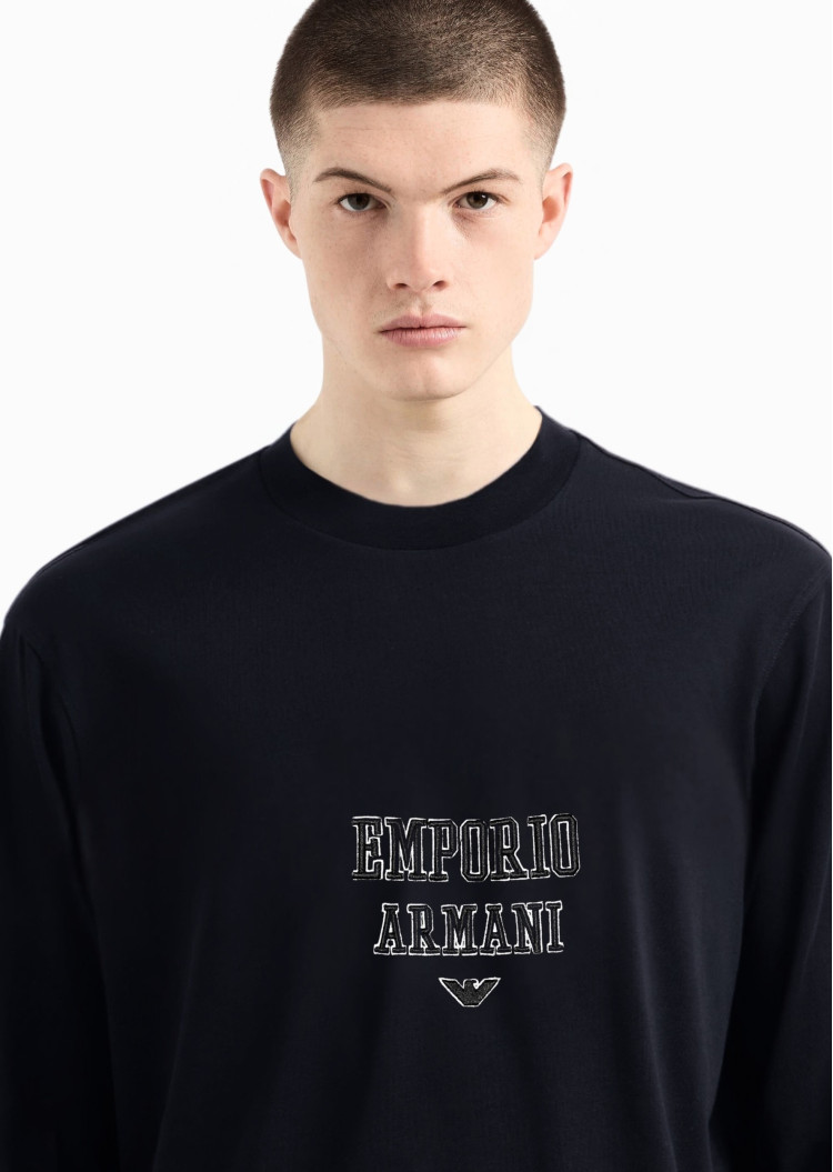 Футболка с длинным рукавом Regular Fit для мужчин (477631), цвет Черный - №4