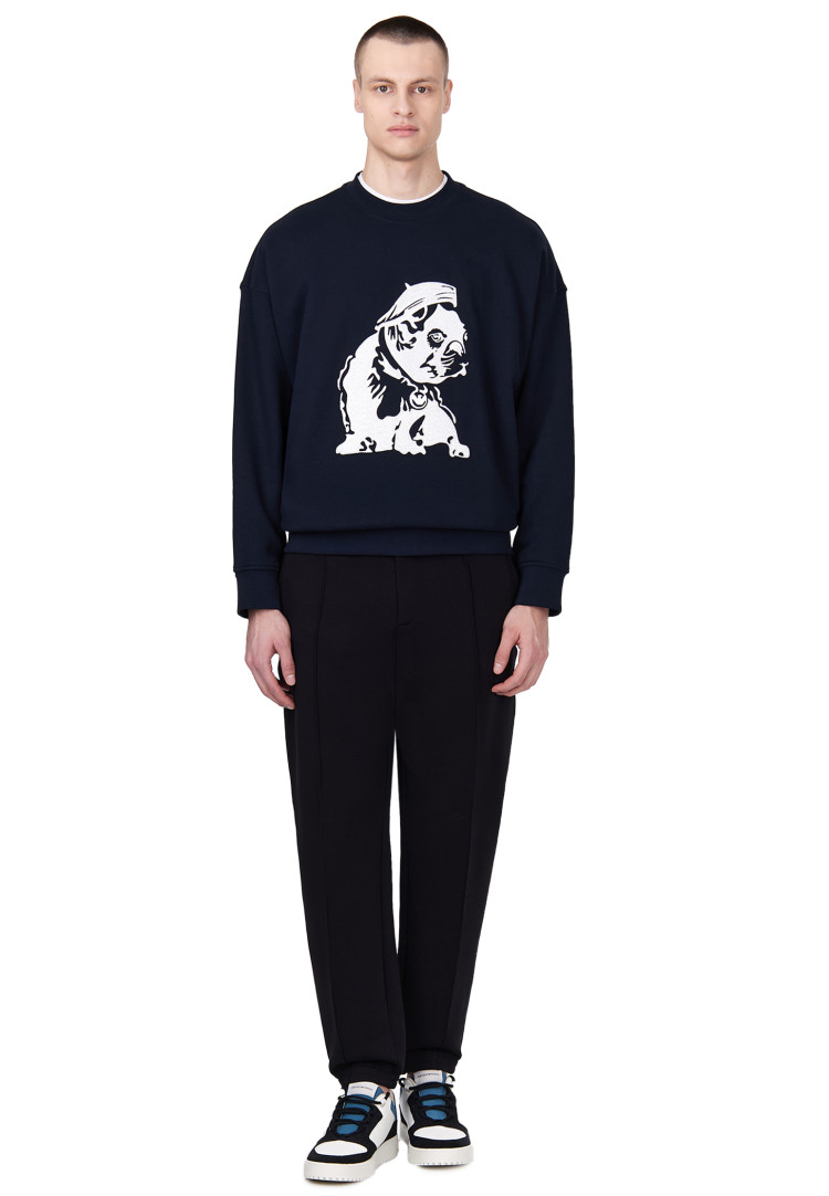 Толстовка Relaxed fit для мужчин (477633), цвет Синий - №3