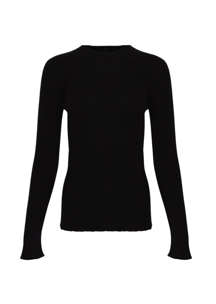 Джемпер Slim fit для женщин (477665), цвет Черный - №1