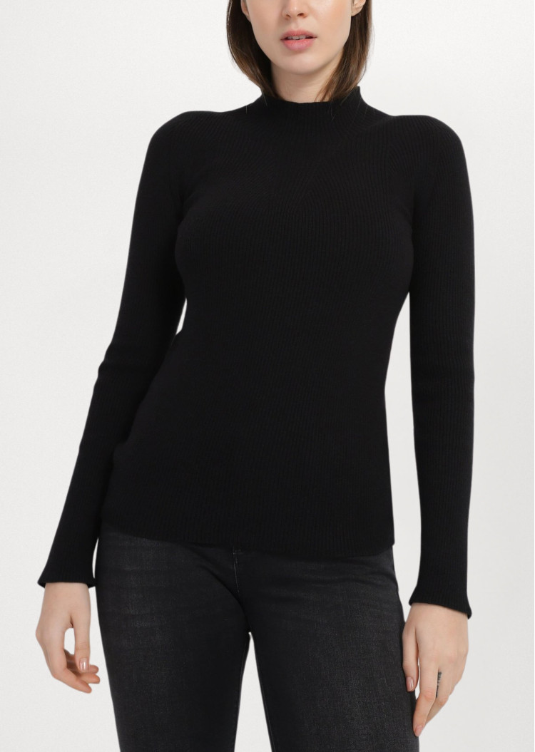 Джемпер Slim fit для женщин (477665), цвет Черный - №2