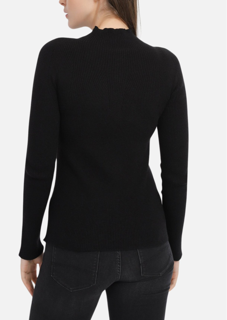 Джемпер Slim Fit для женщин (477665), цвет Черный - №4