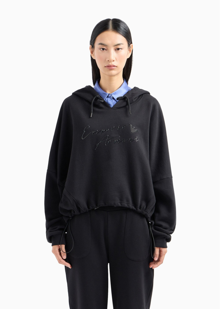 Худи Relaxed Fit для женщин (477670), цвет Черный - №2