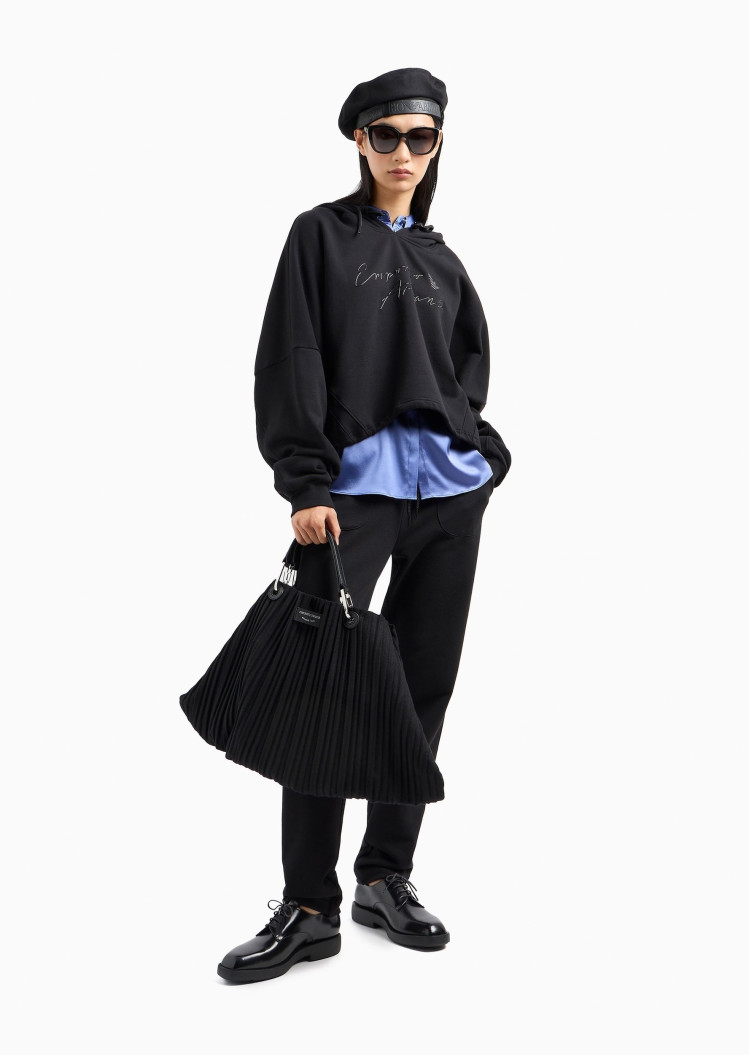 Худи Relaxed Fit для женщин (477670), цвет Черный - №3