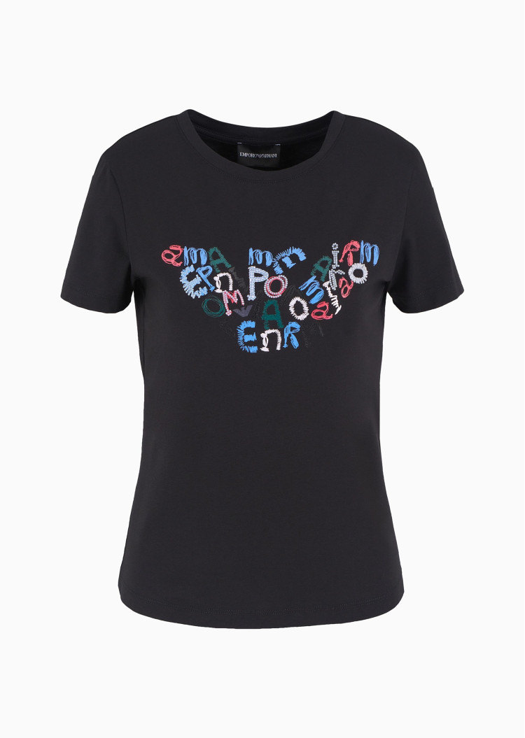 Футболка Slim fit для жінок (477673), колір Чорний - №1