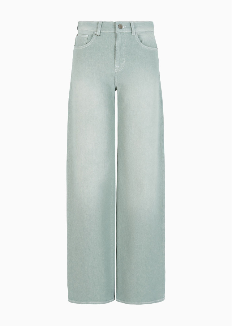 Джинсы Regular Regular fit Средняя для женщин (477681), цвет Зеленый - №1