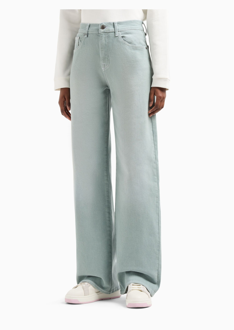 Джинсы Regular Regular fit Средняя для женщин (477681), цвет Зеленый - №2