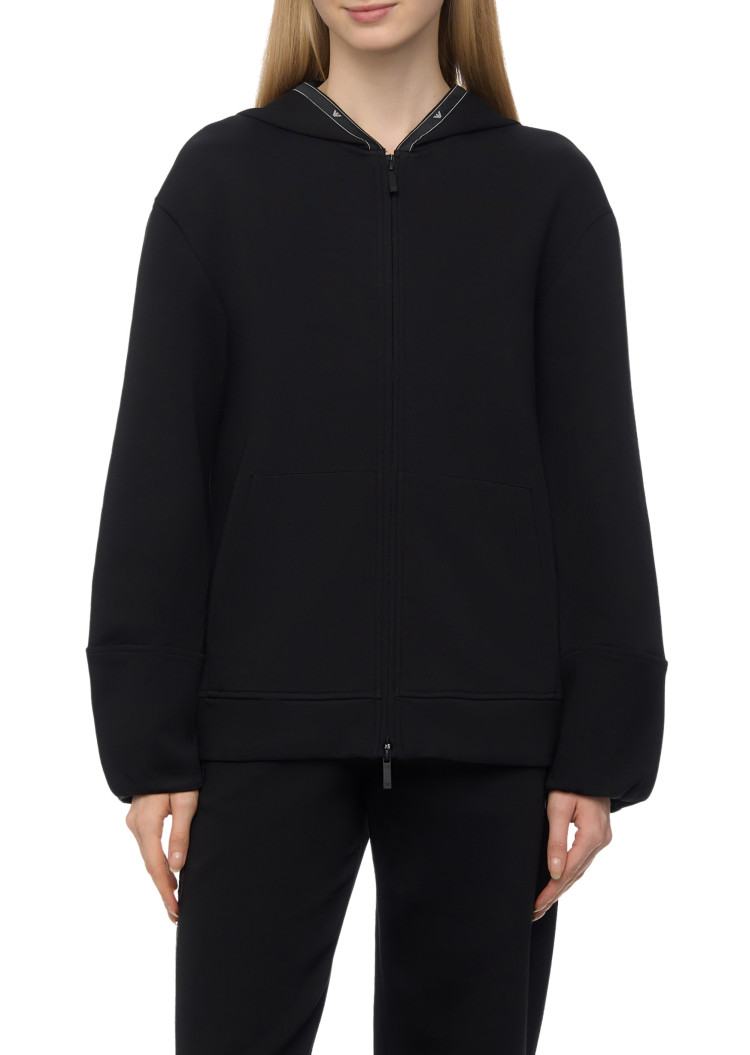 Спортивна кофта Regular fit для жінок (477687), колір Чорний - №2