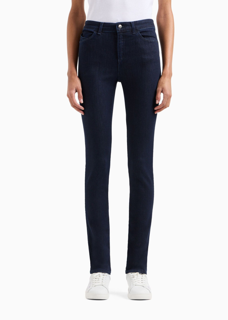 Джинсы Slim Slim Fit Средняя для женщин (477688), цвет Синий - №2