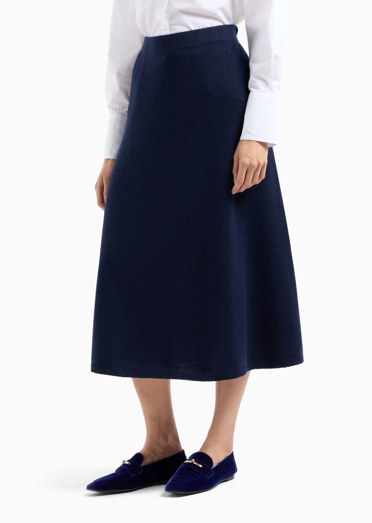 Юбка миди Regular Fit для женщин (477697), цвет Синий - №2