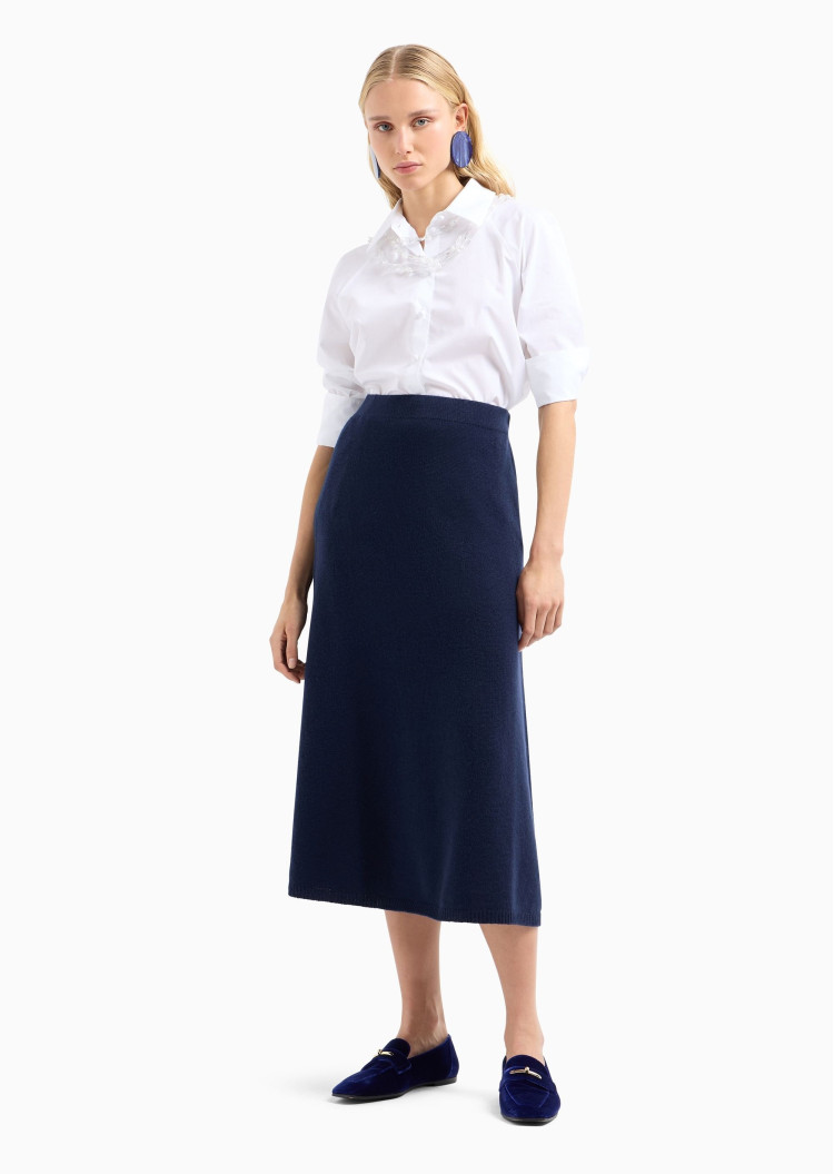 Спідниця міді Regular fit для жінок (477697), колір Синій - №3