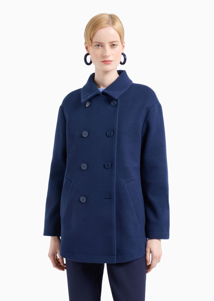 Пальто Regular fit для женщин (477698), цвет Синий - №2