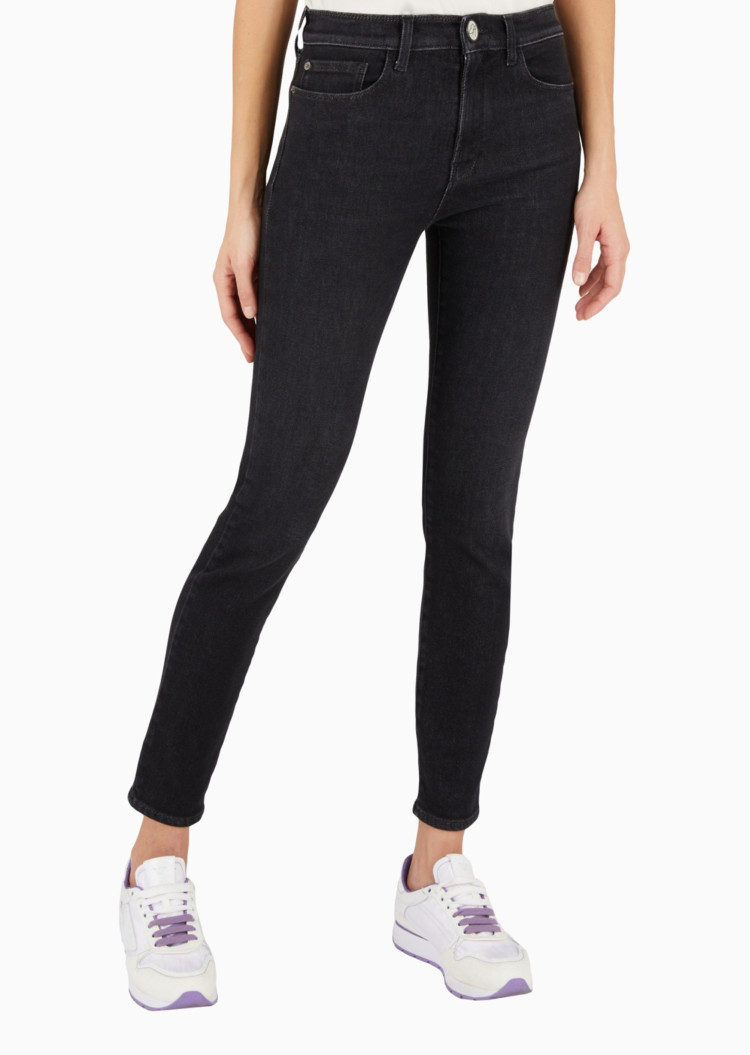 Джинси Extra slim Extra-slim fit Середня для жінок (477699), колір Чорний - №2