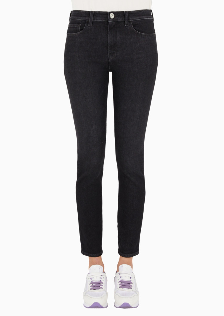 Джинси Extra slim Extra-slim fit Середня для жінок (477699), колір Чорний - №4