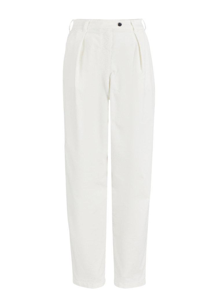 Брюки fashion Regular fit Висока для жінок (477707), колір Білий - №1