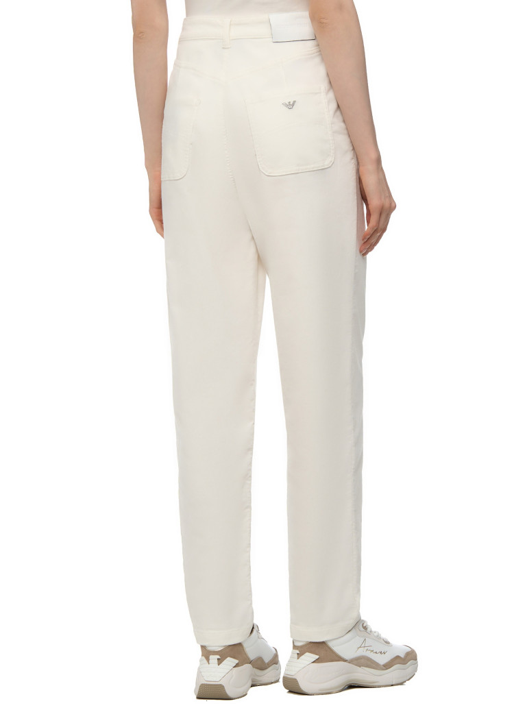 Брюки fashion Regular fit Висока для жінок (477707), колір Білий - №4