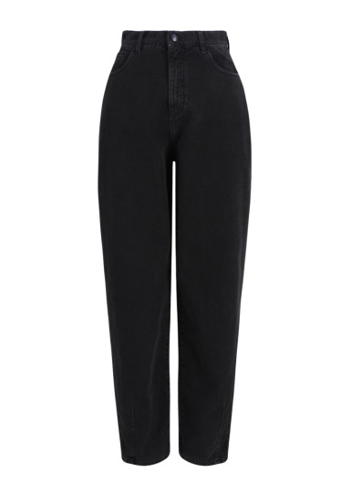 Джинсы Regular Regular Fit: классический крой, средняя свобода движений. Высокая