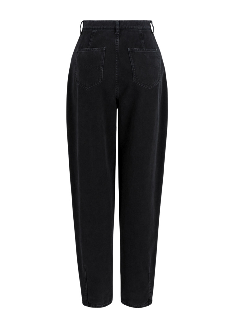 Джинсы Regular Regular fit Высокая для женщин (477717), цвет Черный - №4