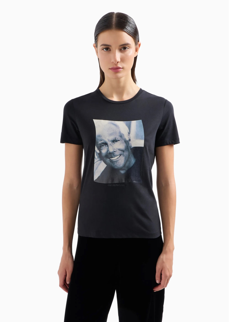 Футболка Slim fit для жінок (477728), колір Чорний - №2