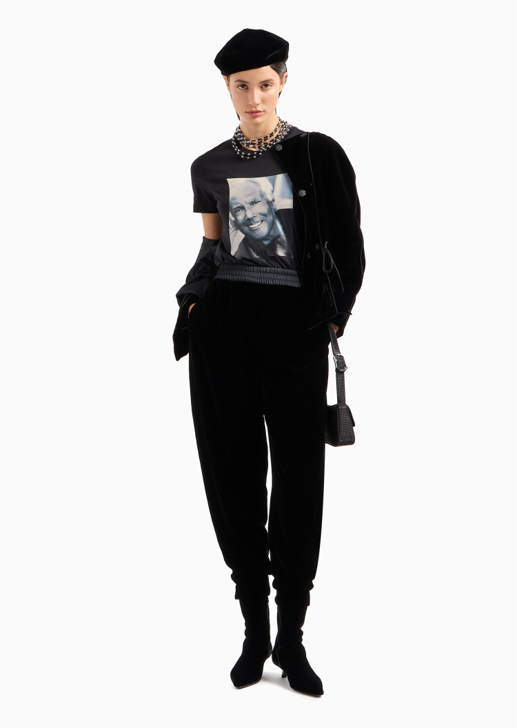 Футболка Slim fit для жінок (477728), колір Чорний - №3