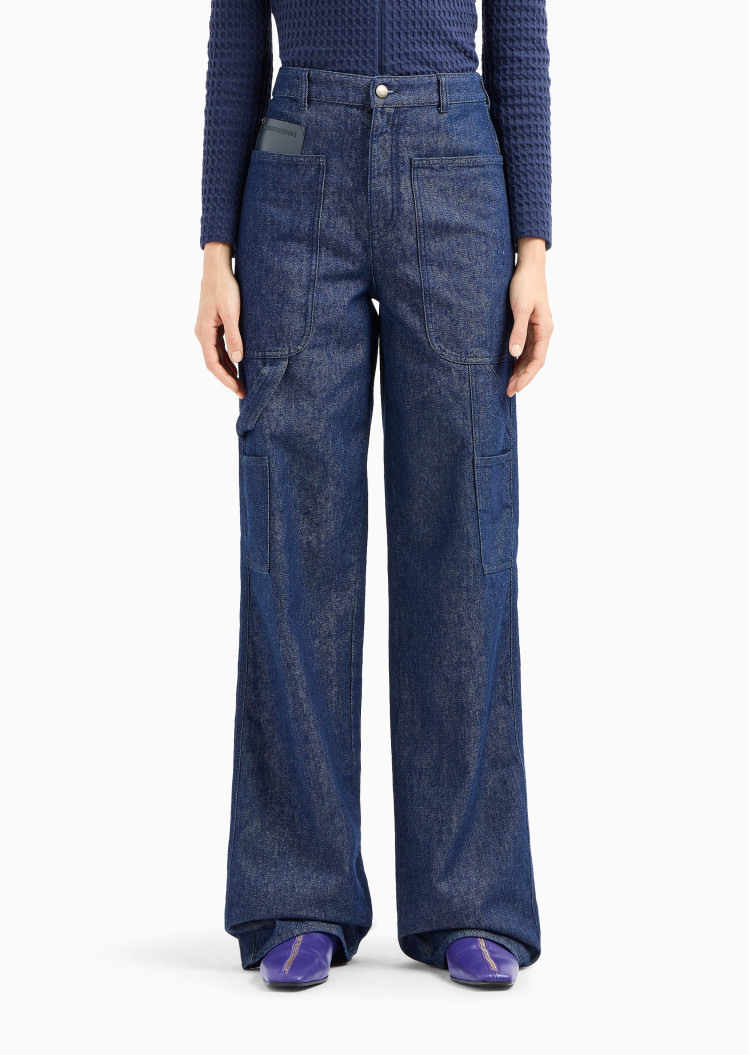 Джинсы Regular Regular fit Высокая для женщин (477730), цвет Синий - №2