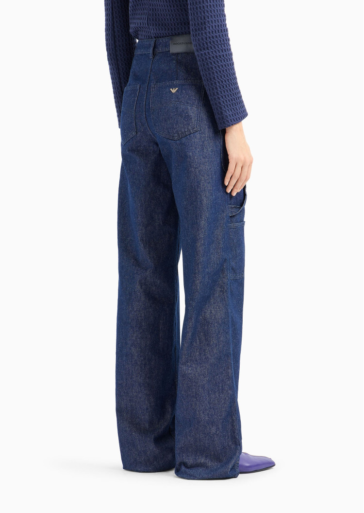 Джинсы Regular Regular fit Высокая для женщин (477730), цвет Синий - №4