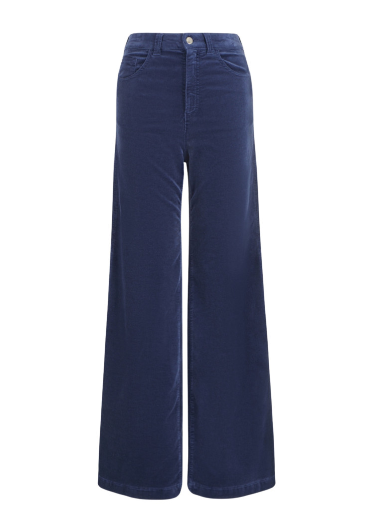 Брюки fashion Regular fit Высокая для женщин (477744), цвет Синий - №1