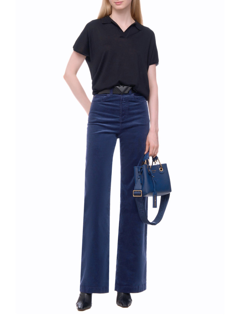 Брюки fashion Regular Fit Висока для жінок (477744), колір Синій - №3