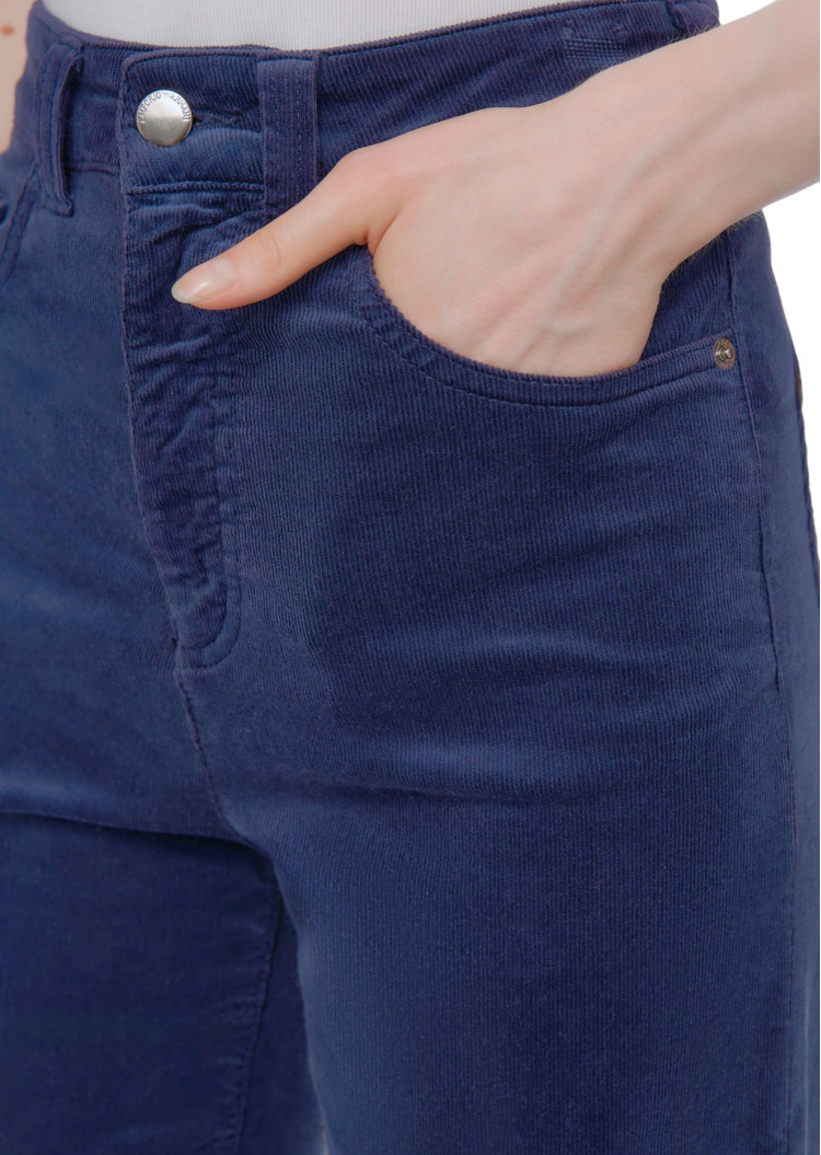 Брюки fashion Regular Fit Висока для жінок (477744), колір Синій - №7