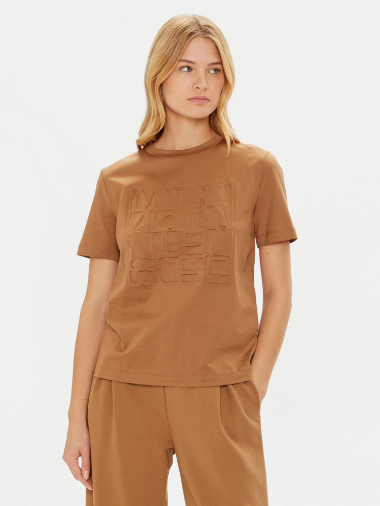 Футболка Regular fit для жінок (477857), колір Коричневий - №2
