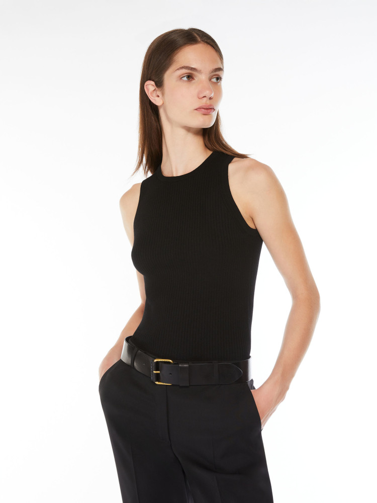 Майка Slim Fit для женщин (477881), цвет Черный - №2