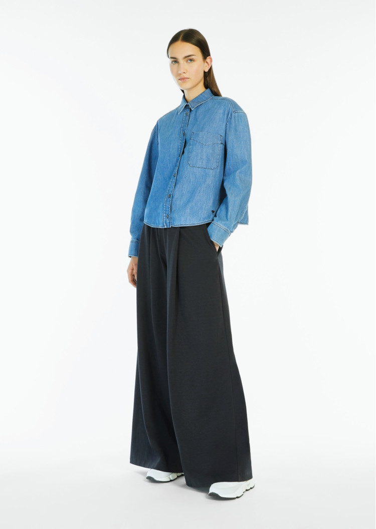 Брюки fashion Relaxed Fit Высокая для женщин (477886), цвет Черный - №2