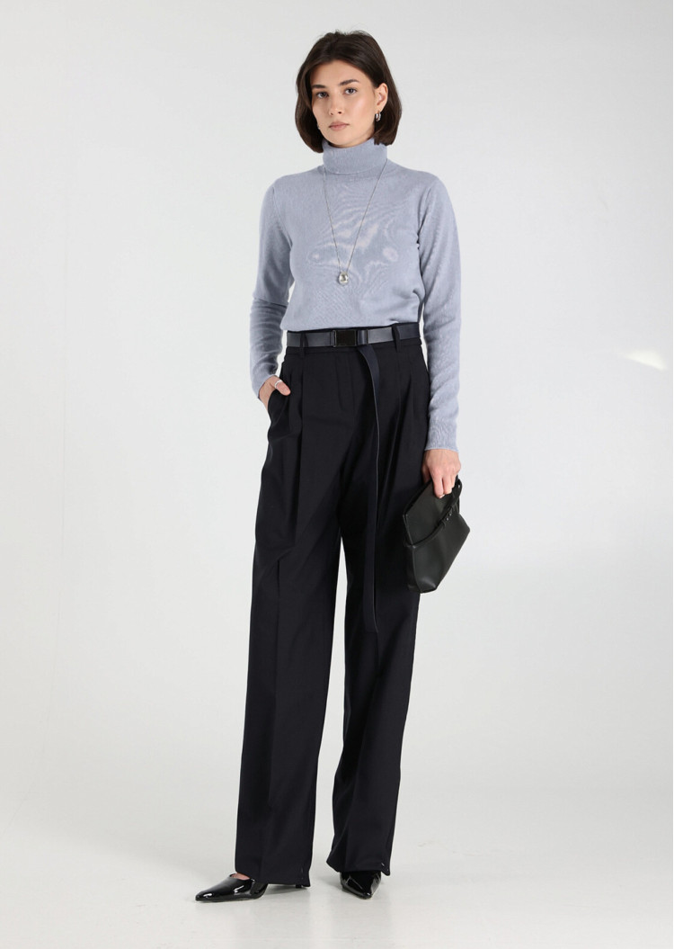 Свитер Slim fit для женщин (477901), цвет Синий - №3