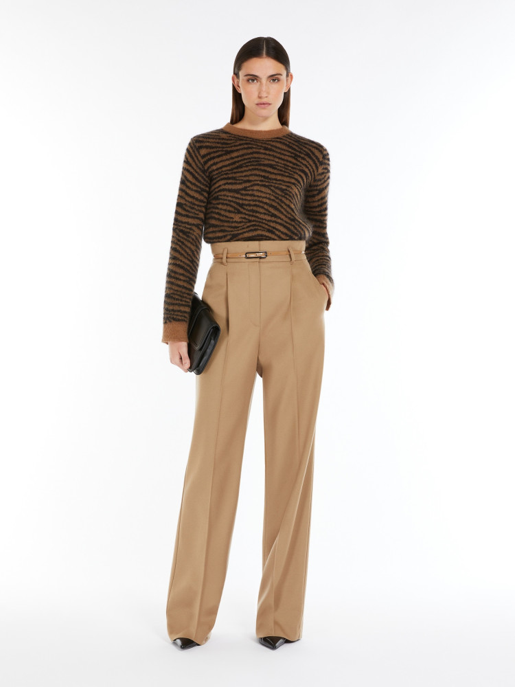 Брюки классика Relaxed Fit Высокая для женщин (477903), цвет Коричневый - №3