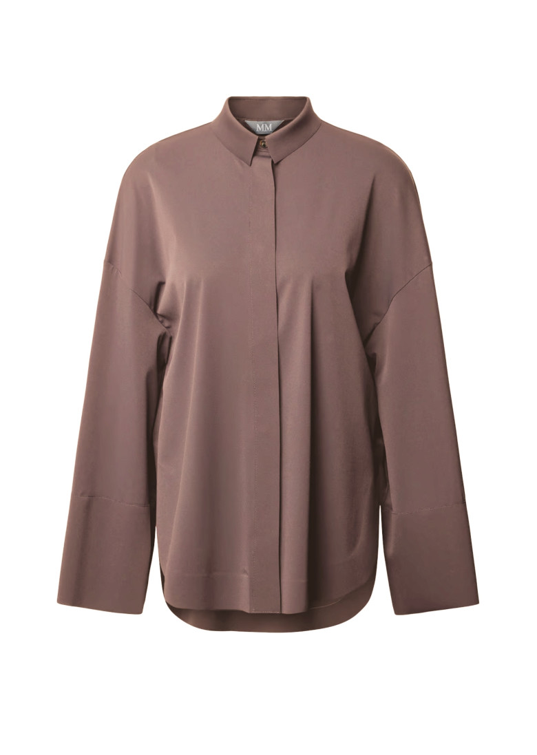 Блуза с длинным рукавом Relaxed Fit: свободный крой для максимального комфорта.