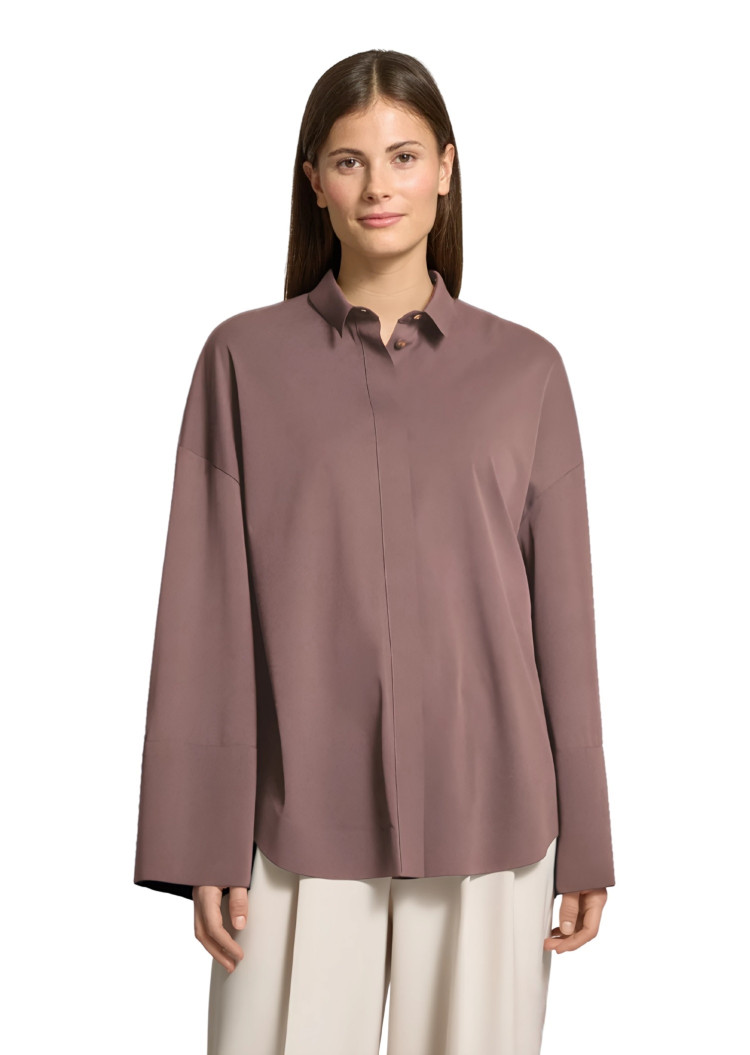 Блуза с длинным рукавом Relaxed fit для женщин (478437), цвет Розовый - №2