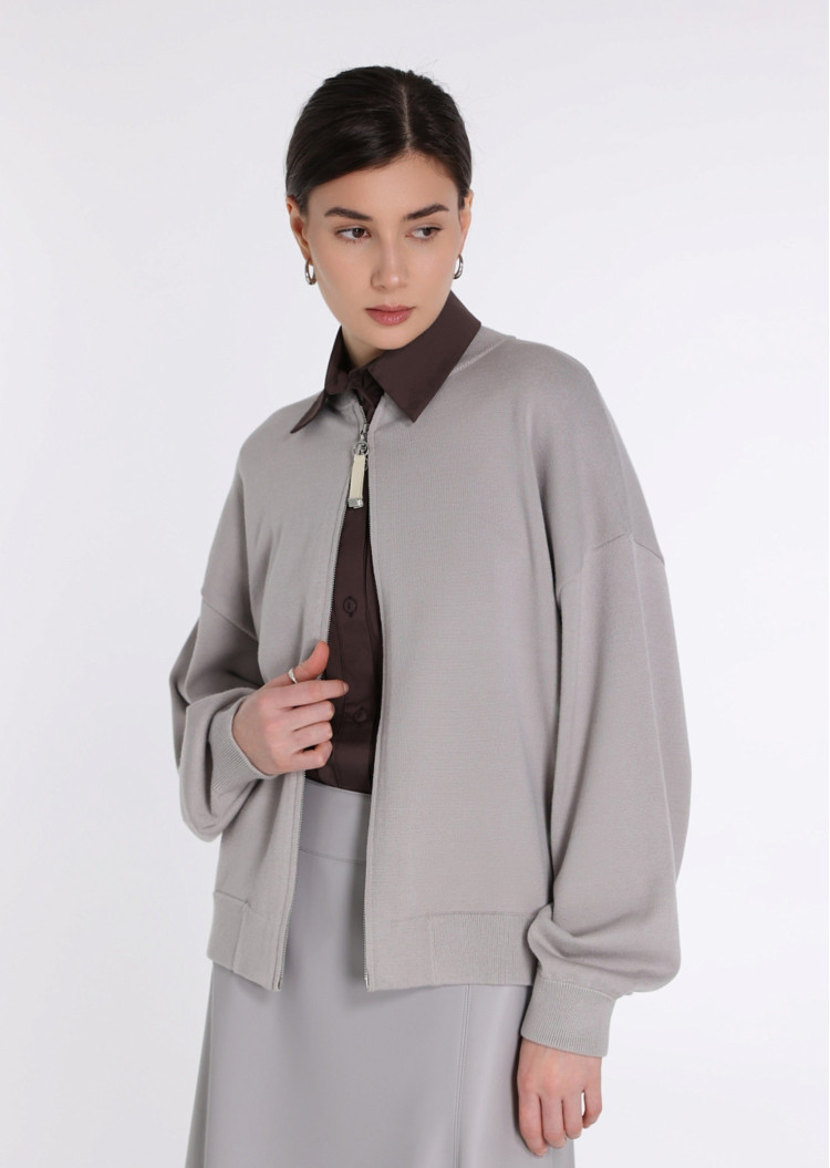 Кофта Regular fit для жінок (478439), колір Сірий - №2